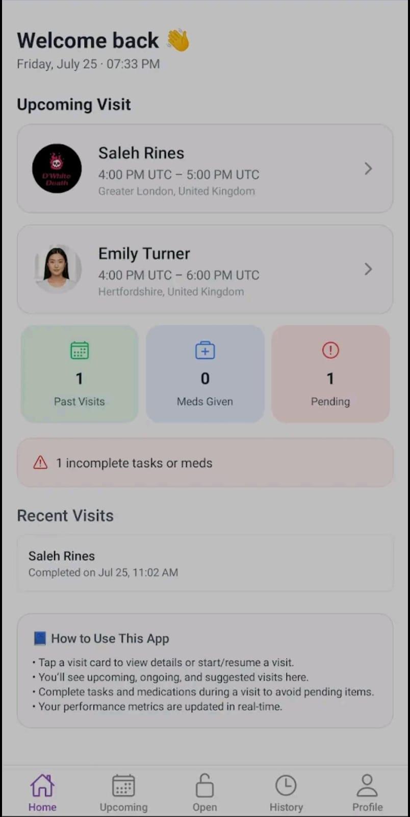 Web App Dashboard
