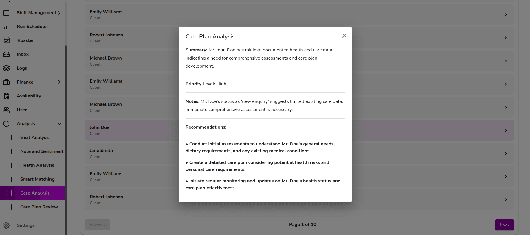 Web App Dashboard
